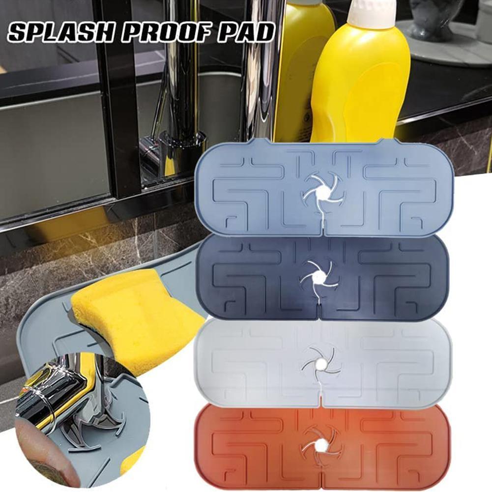 Silicone Faucet Splash Guard Guard Mat- Absorbent Sink Protector