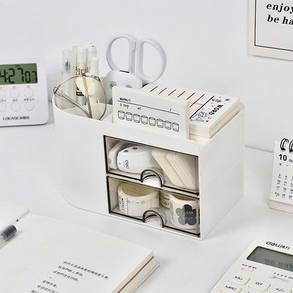 Multi-Compartment Desk Organizer- Stationery Storage Box
