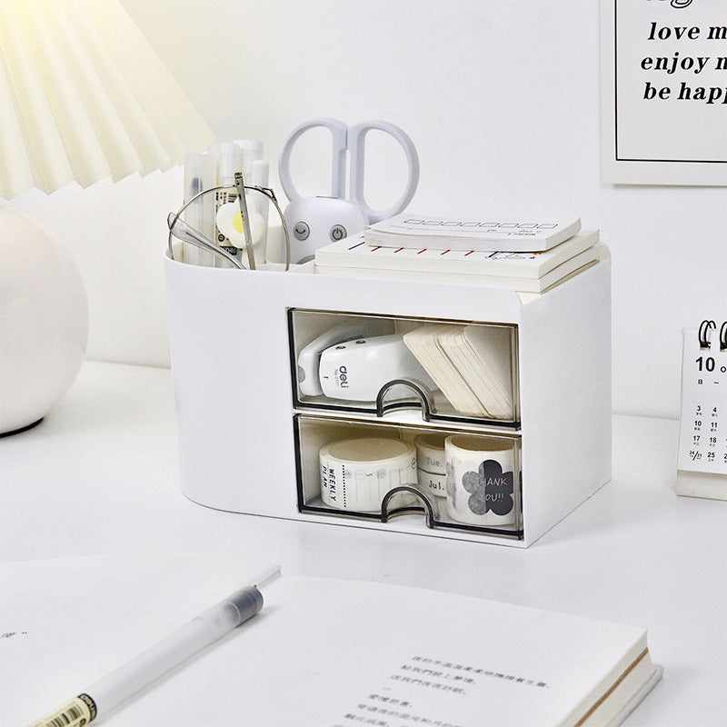 Multi-Compartment Desk Organizer- Stationery Storage Box