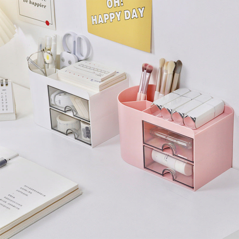 Multi-Compartment Desk Organizer- Stationery Storage Box