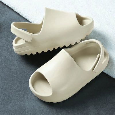 Kids Sandals Baby Toddler Adults Slip-On Fashion Boys Girls Foam Beach Summer Slides Bone Resin Children Lightweight Water Shoes