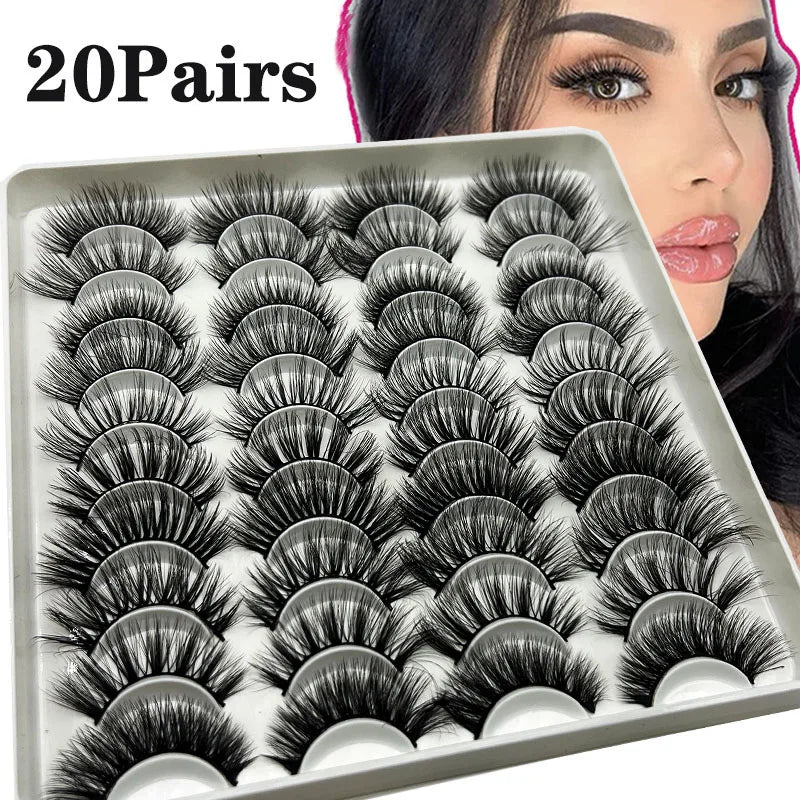 20Pairs Mink long Eyelashes