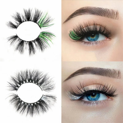 Long Colorful Dramatic Lashes