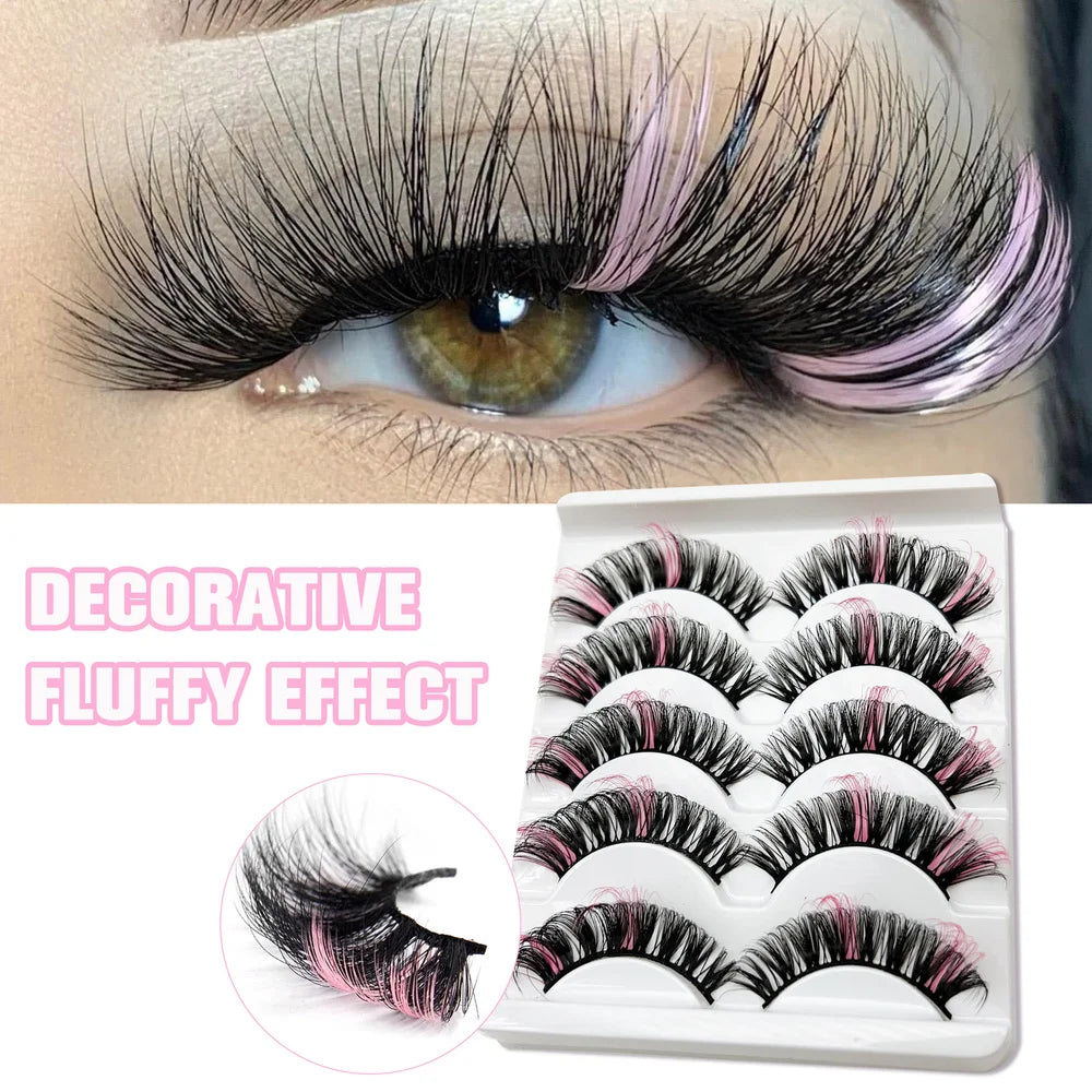 Long Colorful Dramatic Lashes