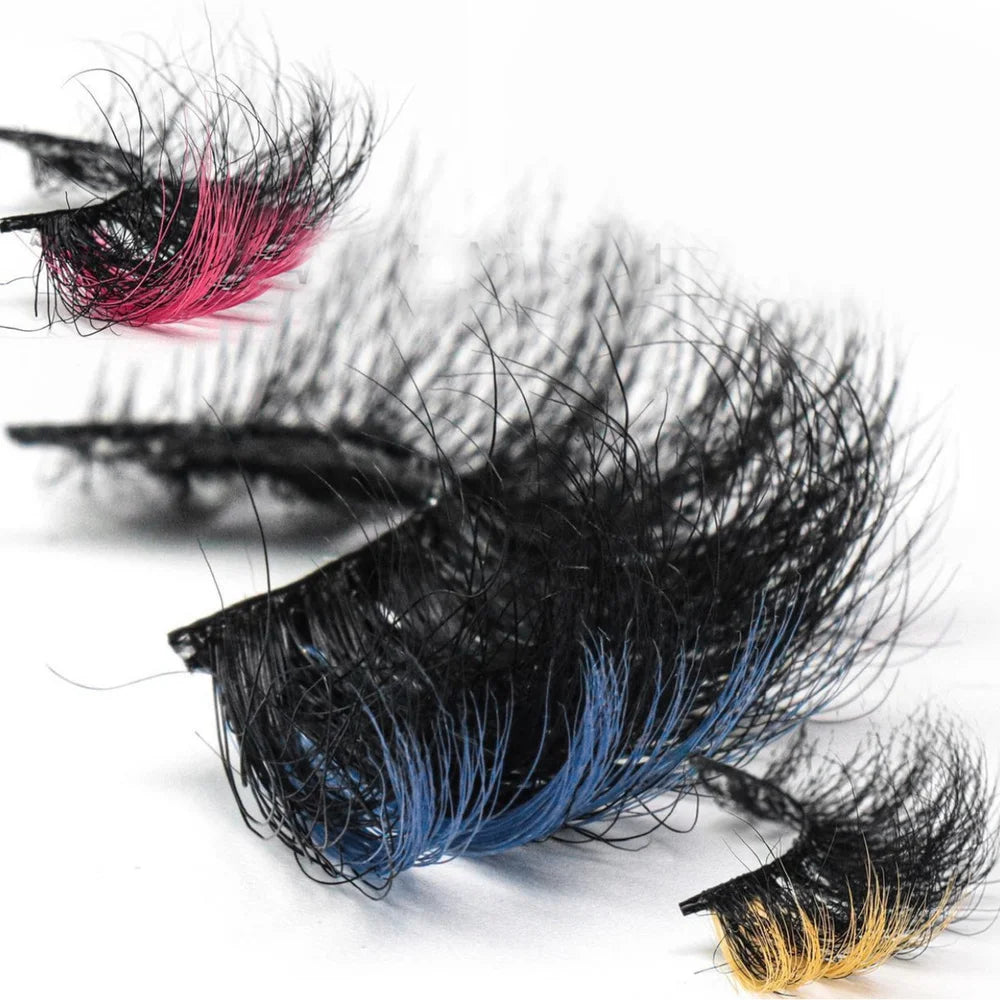 Long Colorful Dramatic Lashes