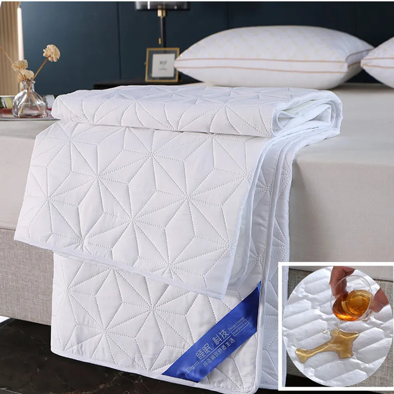 Cotton Quilted Waterproof Bed Pad Bedding Cover