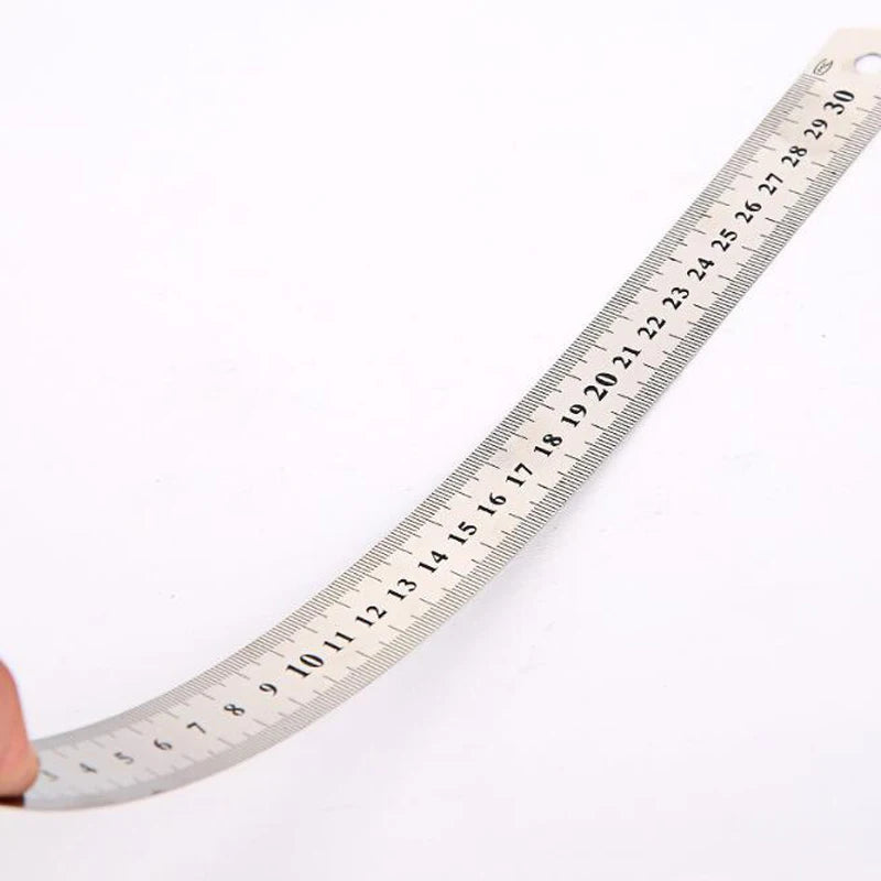 1PCS High Quality Stainless Steel15cm20cm30cm Double  Sided Scale Standard Ruler