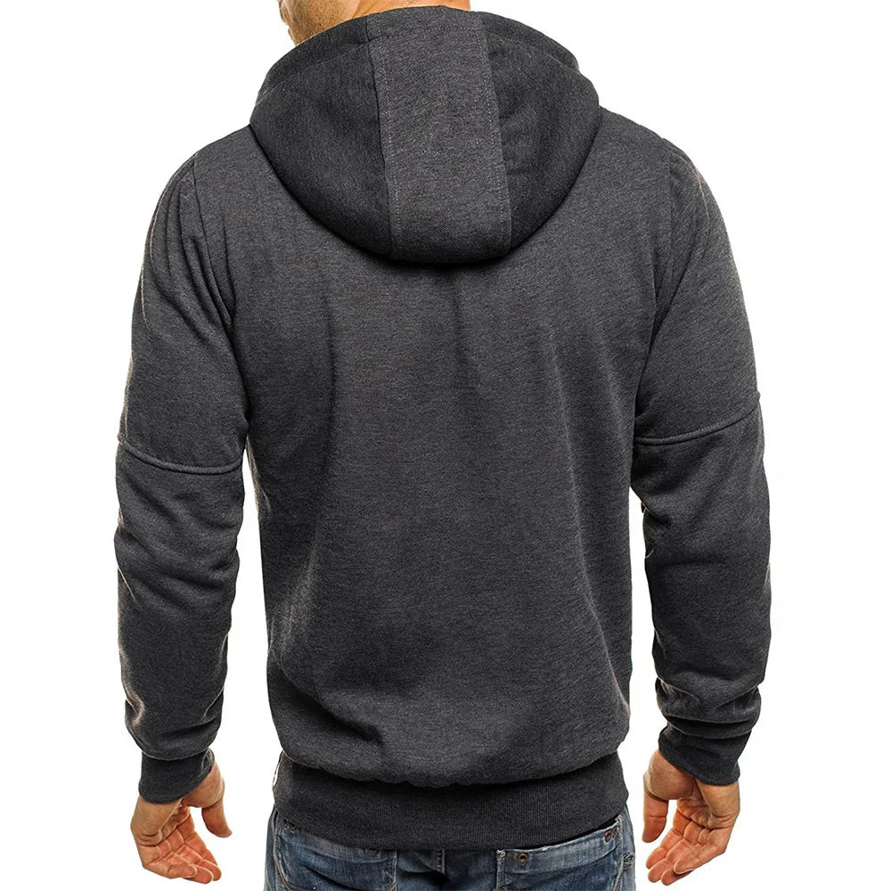 Men's Long Sleeve Zipper Sweatshirt  Jacket