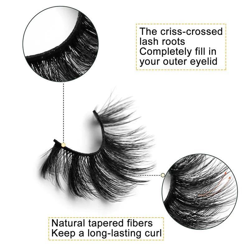 20Pairs Mink long Eyelashes