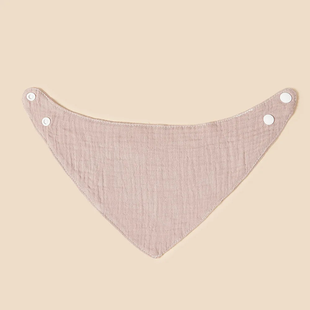 UNISEX Cotton Crepe Triangle Baby Bibs