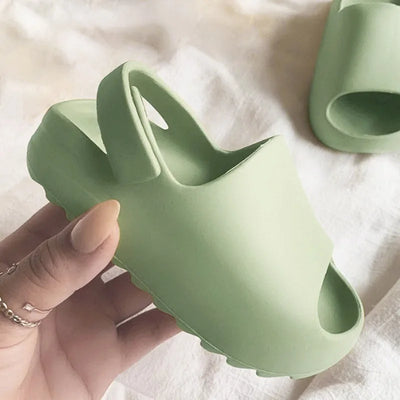 Kids Sandals Baby Toddler Adults Slip-On Fashion Boys Girls Foam Beach Summer Slides Bone Resin Children Lightweight Water Shoes