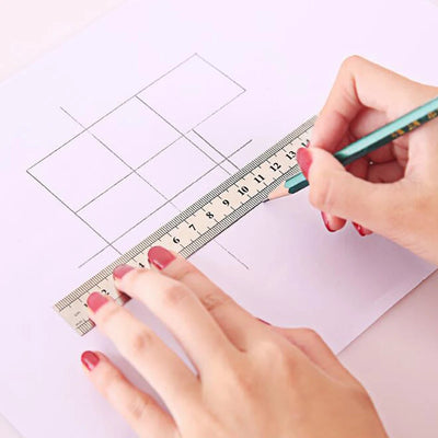 1PCS High Quality Stainless Steel15cm20cm30cm Double  Sided Scale Standard Ruler
