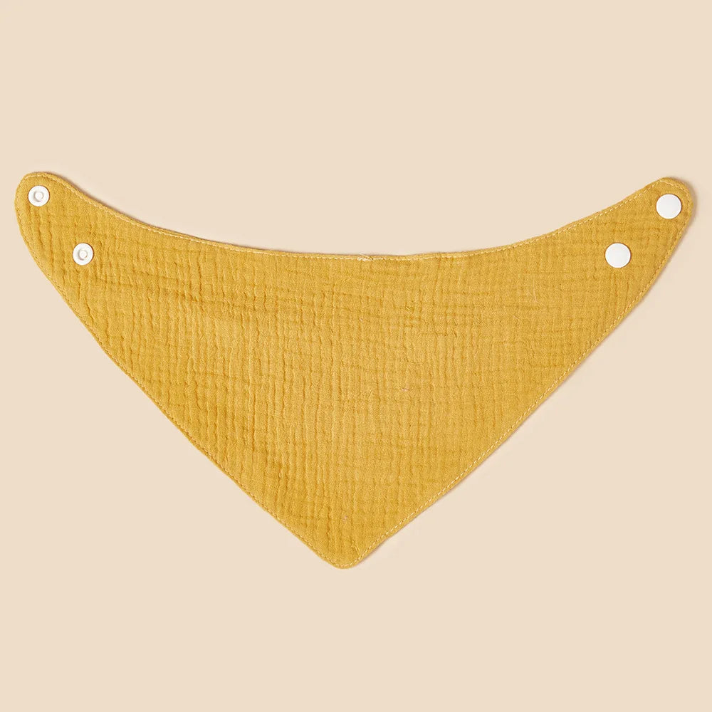 UNISEX Cotton Crepe Triangle Baby Bibs