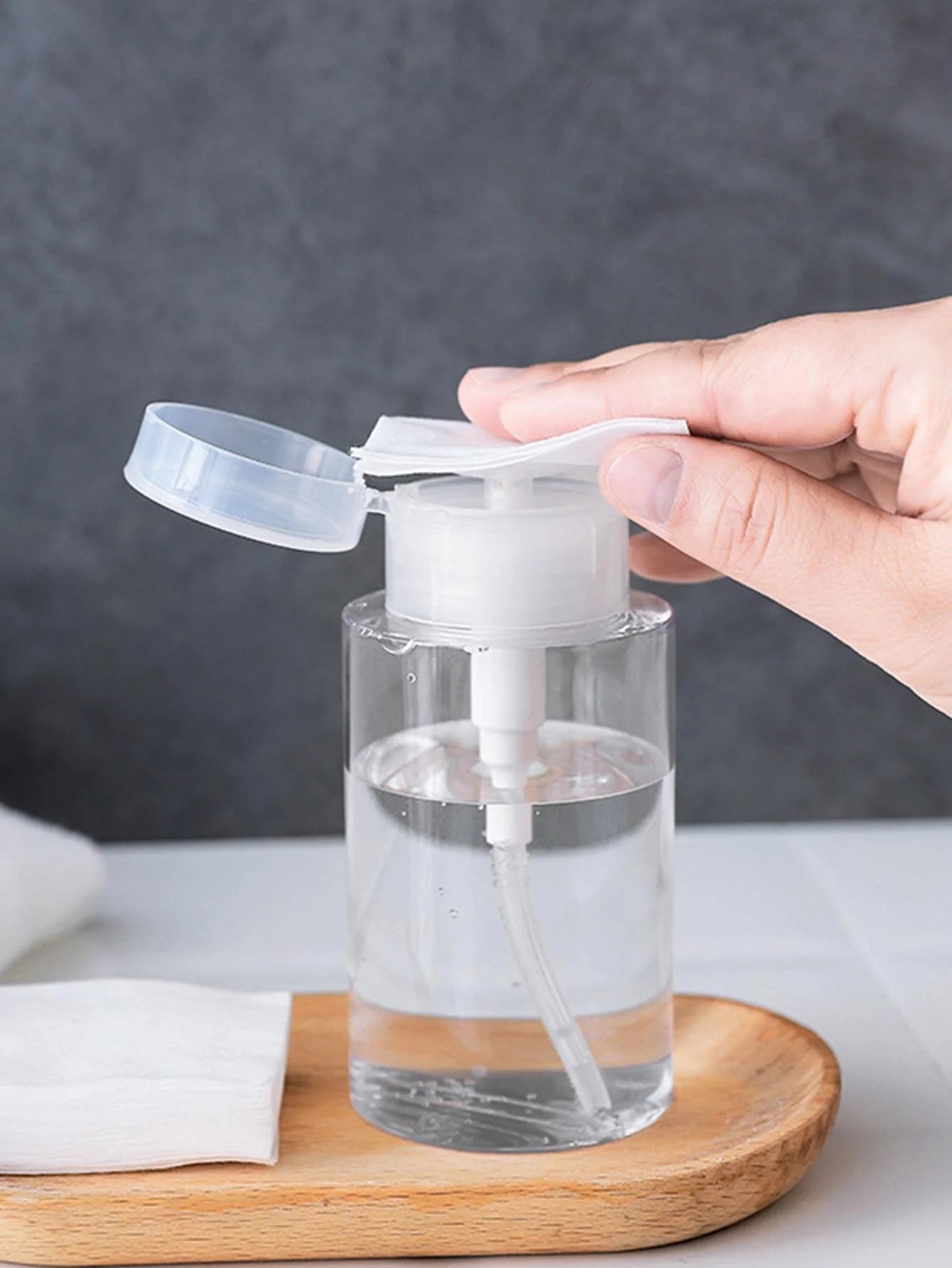 150ml Refillable Travel Press Bottles Portable Makeup Remover