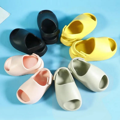 Kids Sandals Baby Toddler Adults Slip-On Fashion Boys Girls Foam Beach Summer Slides Bone Resin Children Lightweight Water Shoes