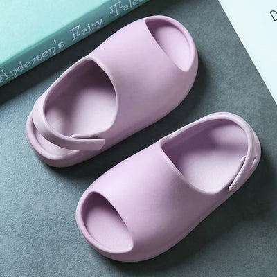 Kids Sandals Baby Toddler Adults Slip-On Fashion Boys Girls Foam Beach Summer Slides Bone Resin Children Lightweight Water Shoes