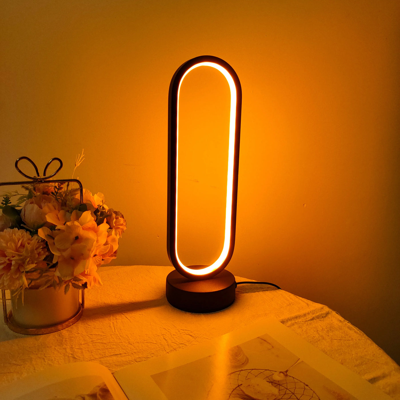 1PC Three-color Dimming LED Night Light Lamp