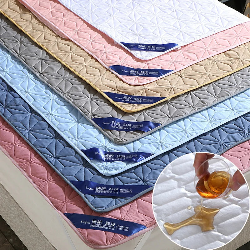 Cotton Quilted Waterproof Bed Pad Bedding Cover