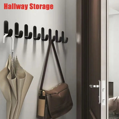 6Pcs Self Adhesive Strong Wall Hooks Towel Hook Bathroom Accessories