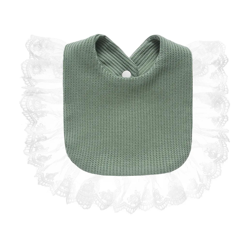 New Ruffle Style Infants Cotton Bibs