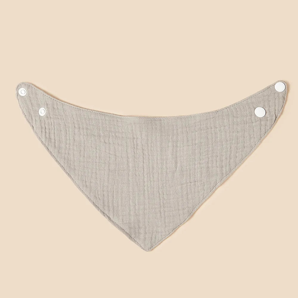 UNISEX Cotton Crepe Triangle Baby Bibs