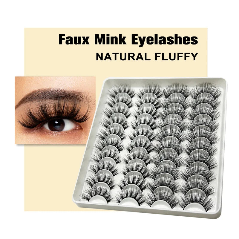 20Pairs Mink long Eyelashes