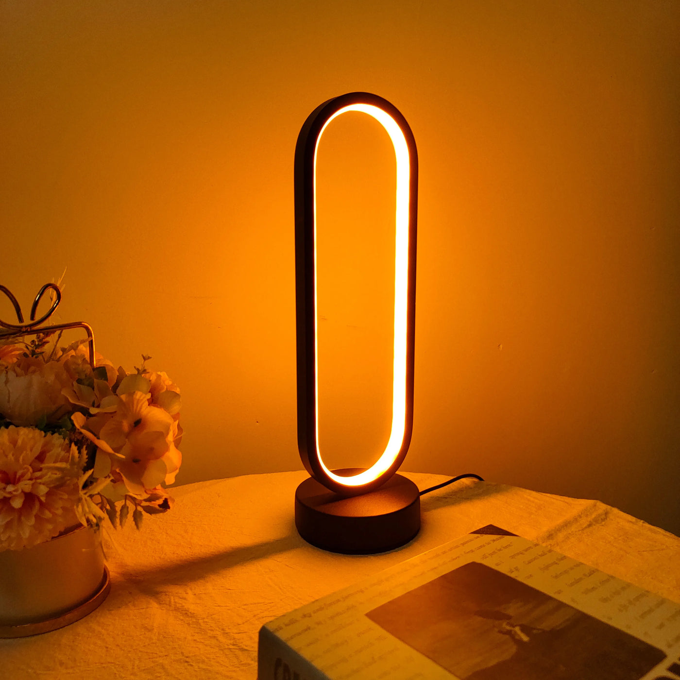 1PC Three-color Dimming LED Night Light Lamp