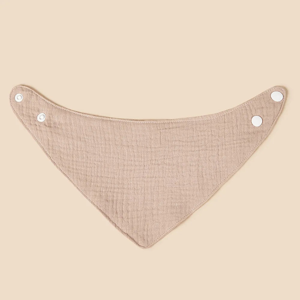 UNISEX Cotton Crepe Triangle Baby Bibs