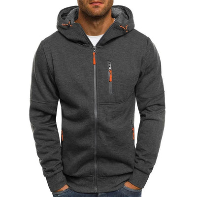 Men's Long Sleeve Zipper Sweatshirt  Jacket