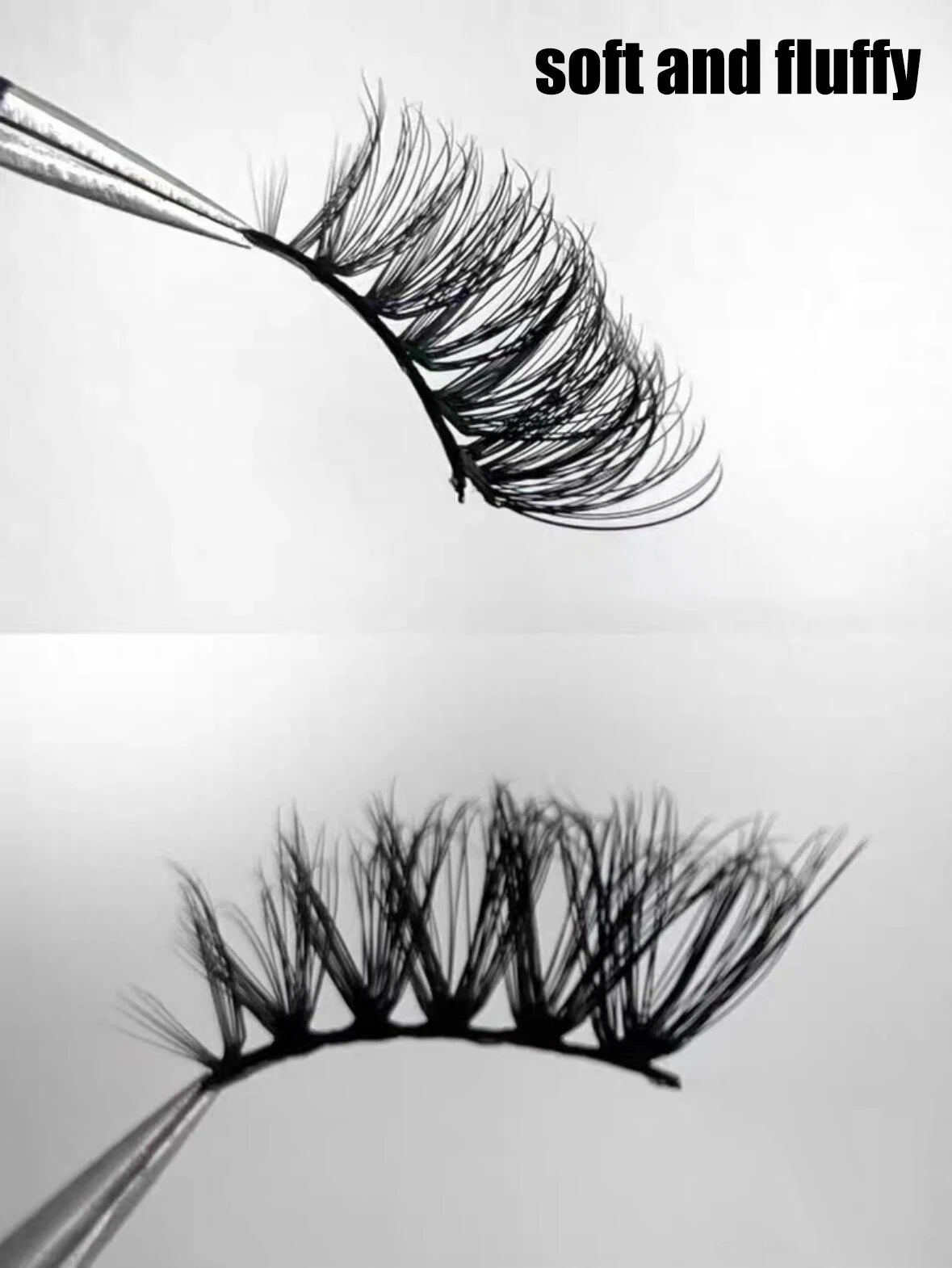 10pairs Half Natural Mink Fluffy False Eyelashes