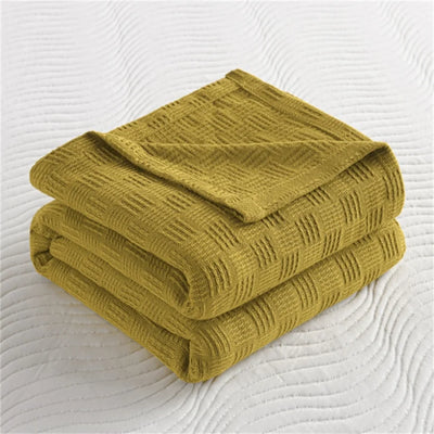 Soft Cozy 100% Cotton Throw Blanket Wide 100cm/150cm/180cm/200cm